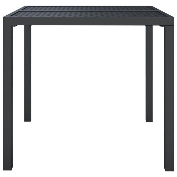 vidaXL Garden Table Anthracite 80x80x72 cm Steel
