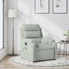 vidaXL Massage Recliner Chair Light Grey Velvet