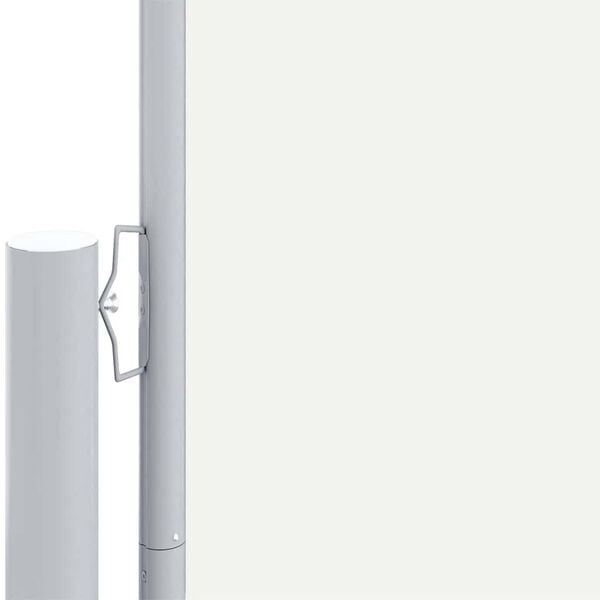 vidaXL Retractable Side Awning Cream 200x1000 cm
