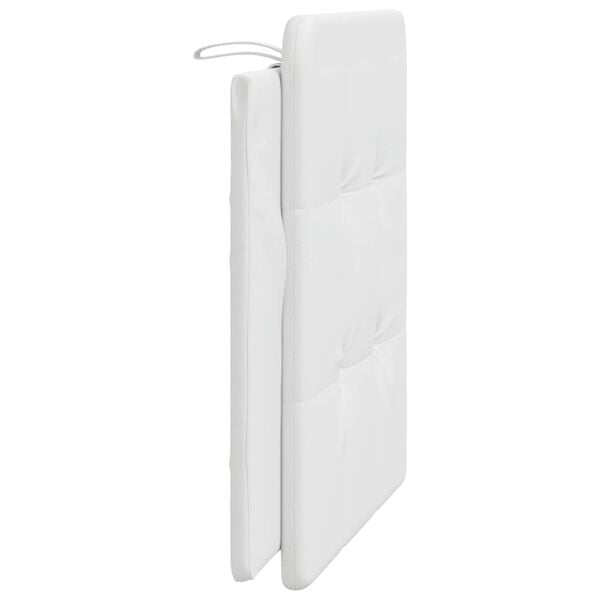 vidaXL Headboard Cushion "Zadar" White 100 cm Faux Leather