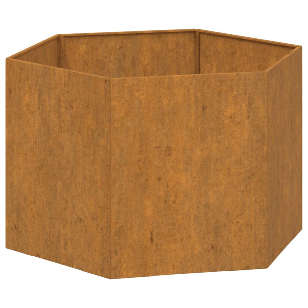 vidaXL Planter Rusty 60x60x45 cm Corten Steel