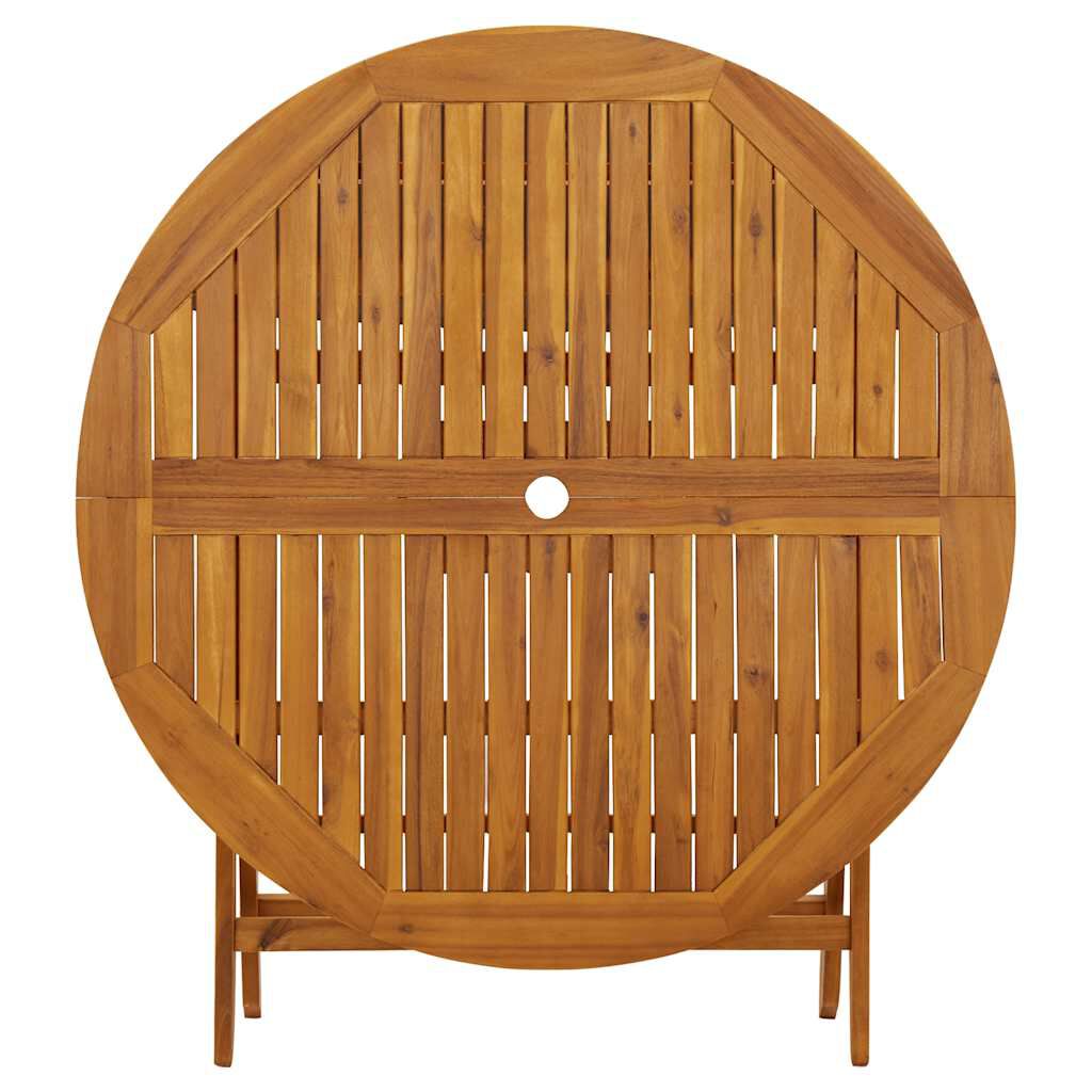 vidaXL Folding Garden Table 110 cm Solid Acacia Wood