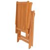 vidaXL Garden Chairs 2 pcs with Anthracite Cushions Solid Teak Wood