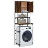 vidaXL Washing Machine Cabinet Smoked Oak 68x48.5x194 cm