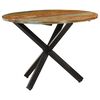 vidaXL Dining Table Round 100x100x75 cm Solid Reclaimed Wood