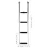 vidaXL Folding Boarding Ladder 4-step Stainless Steel