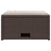 vidaXL 4 Piece Garden Lounge Set with Cushions Poly Rattan Brown