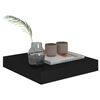 vidaXL Floating Wall Shelves 2 pcs Black 23x23.5x3.8 cm MDF
