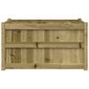 vidaXL Garden Planter 90x50x50 cm Impregnated Wood Pine