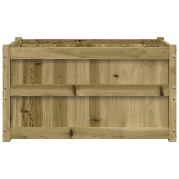 vidaXL Garden Planter 90x50x50 cm Impregnated Wood Pine