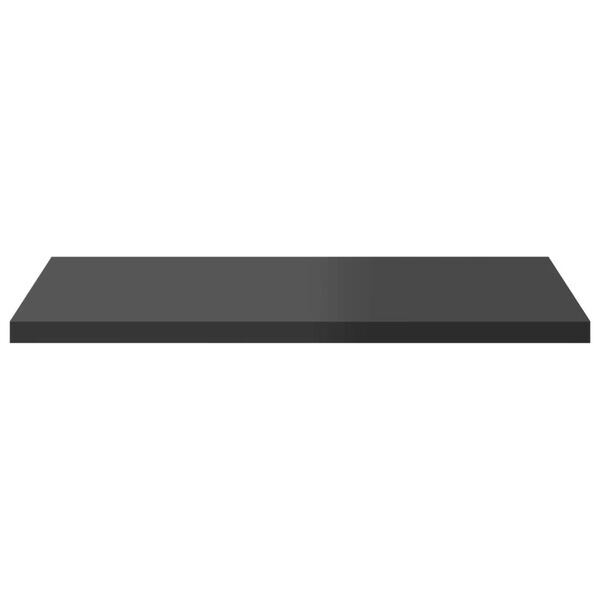 vidaXL Bookshelf Boards 4 pcs High Gloss Grey 40x40x1.5 cm Engineered Wood