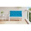 vidaXL Garden Bench Cushion Light Blue 120x(50+50)x7cm Oxford Fabric