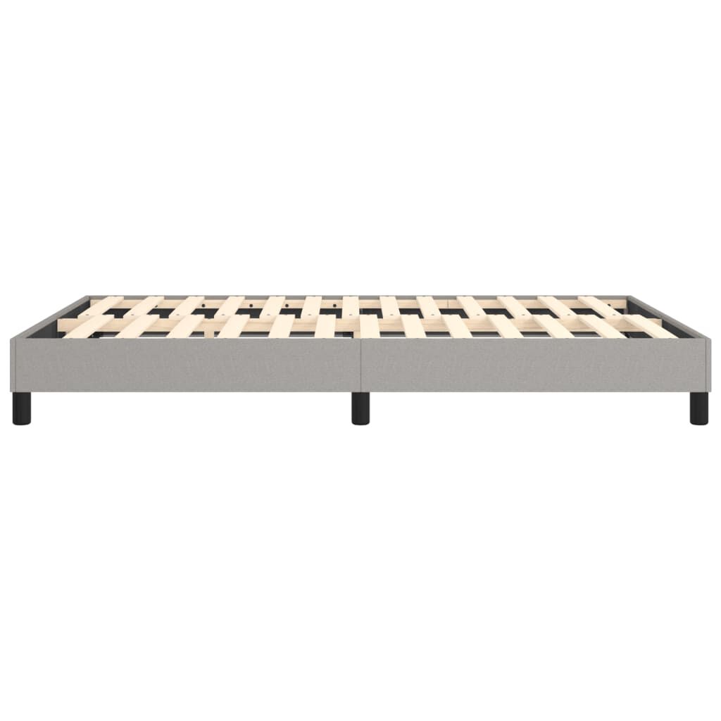vidaXL Bed Frame without Mattress Light Grey Full Fabric (US Only)