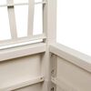 vidaXL Garden Planter White 36 x 36 x 140 cm Polypropylene