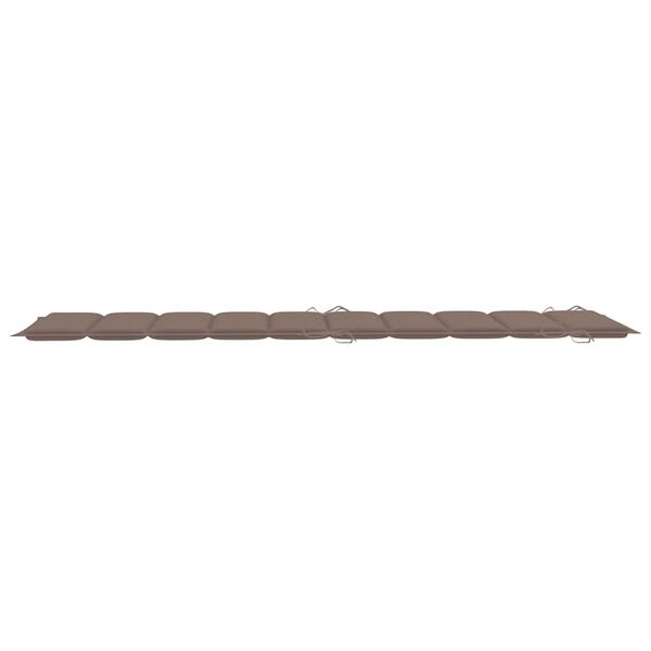 vidaXL Garden Sun Lounger with Cushion Solid Acacia Wood