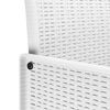 vidaXL Garden Chair 2 pcs White 53 x 49 x 85 cm Polypropylene