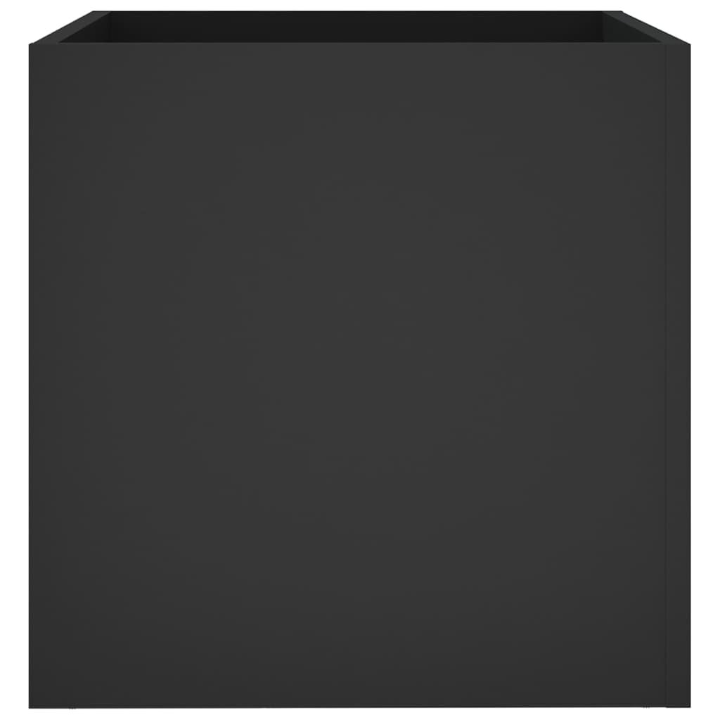 vidaXL Planter Box Black 40x40x40 cm Engineered Wood