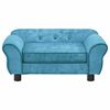 vidaXL Dog Sofa Turquoise 72x45x30 cm Plush