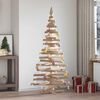 vidaXL Christmas Trees with Stand Natural 180 cm Solid pine wood
