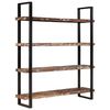 vidaXL 4-Tier Bookcase 160x40x180 cm Solid Reclaimed Wood