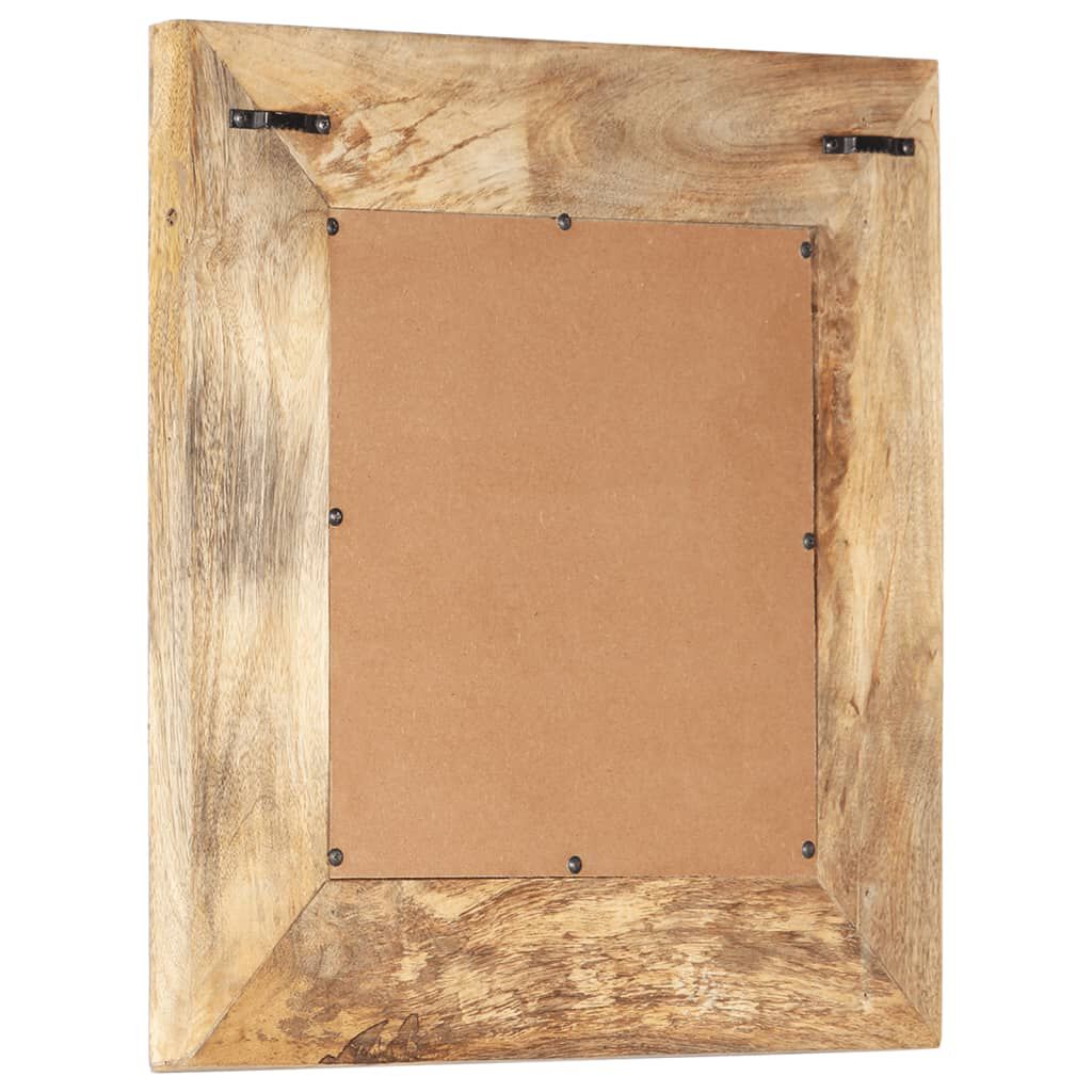 vidaXL Hand-Carved Mirror 50x50x2.5 cm Solid Mango Wood