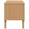 vidaXL TV Cabinet SENJA Rattan Look Brown 106x40x49cm Solid Wood Pine