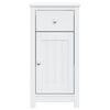 vidaXL Bathroom Cabinet BERG White 40x34x80 cm Solid Wood Pine