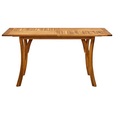 vidaXL Garden Table 150x90x75 cm Solid Acacia Wood