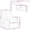 vidaXL Stand up Massage Recliner Chair Grey Faux Leather