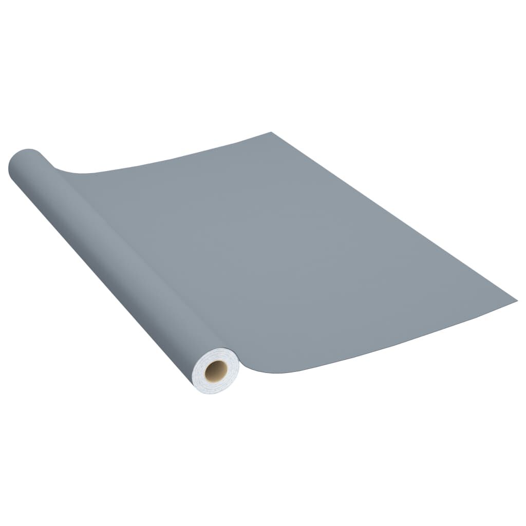 vidaXL Self-adhesive Furniture Films 2 pcs Grey 500x90 cm PVC