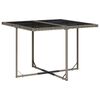 vidaXL 17 Piece Garden Dining Set with Cushions Grey Poly Rattan