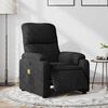vidaXL Electric Massage Recliner Chair Black Microfibre Fabric