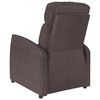 vidaXL Massage Chair Dark Brown Fabric