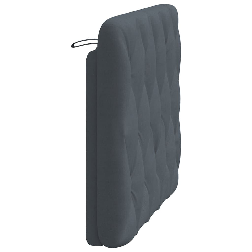 vidaXL Headboard Cushion Dark Grey 100 cm Velvet