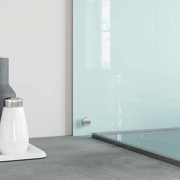 vidaXL Kitchen Backsplash White 70 x 50 cm Tempered Glass