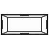 vidaXL Console Table Transparent 80x35x75 cm Tempered Glass