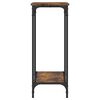 vidaXL Console Table Smoked Oak 75x30.5x75 cm Engineered Wood
