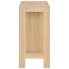 vidaXL Bar Table with Shelf Oak 110x50x103 cm