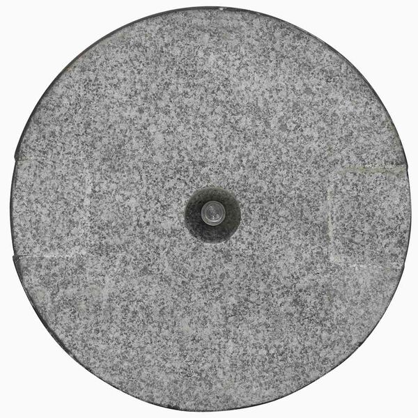 vidaXL Parasol Base Granite 20 kg Round Black