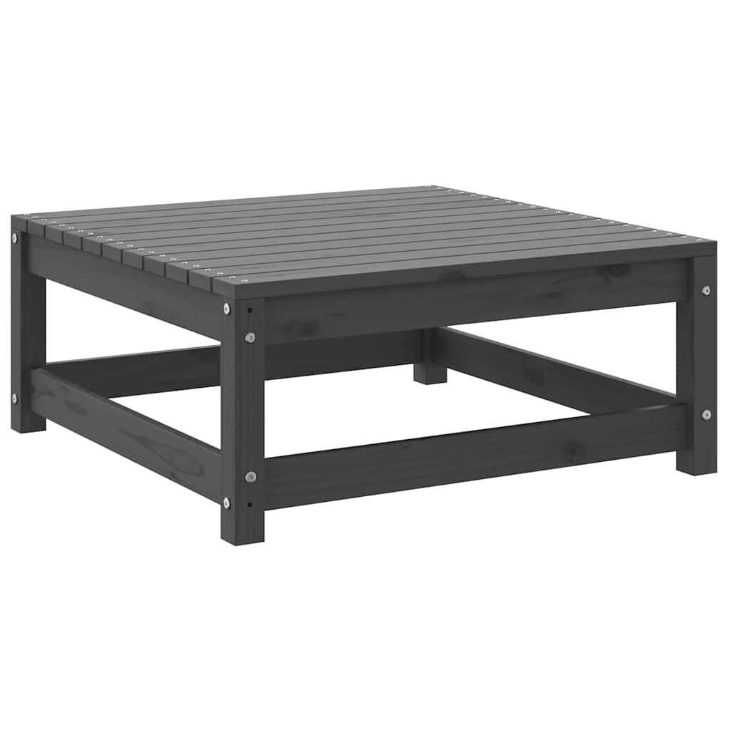 vidaXL 3 Piece Garden Lounge Set Grey Solid Pinewood