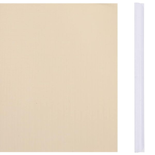 vidaXL Garden Privacy Screen PVC 35x0.19 m Cream