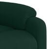 vidaXL Electric Massage Recliner Chair Dark Green Velvet