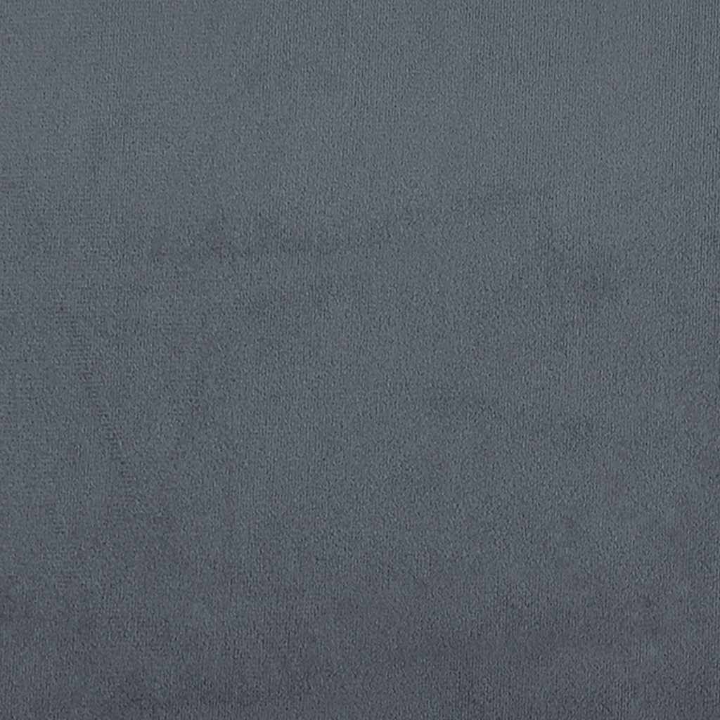 vidaXL Bed Frame without Mattress Dark Grey 183x213 cm Velvet