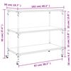 vidaXL Kitchen Trolley Black 102x50x95 cm Engineered Wood