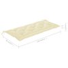 vidaXL Folding Garden Bench with Cushion 118 cm Bamboo