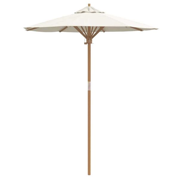 vidaXL Garden Parasol Cream White &Oslash; 180 x 230 cm Bamboo