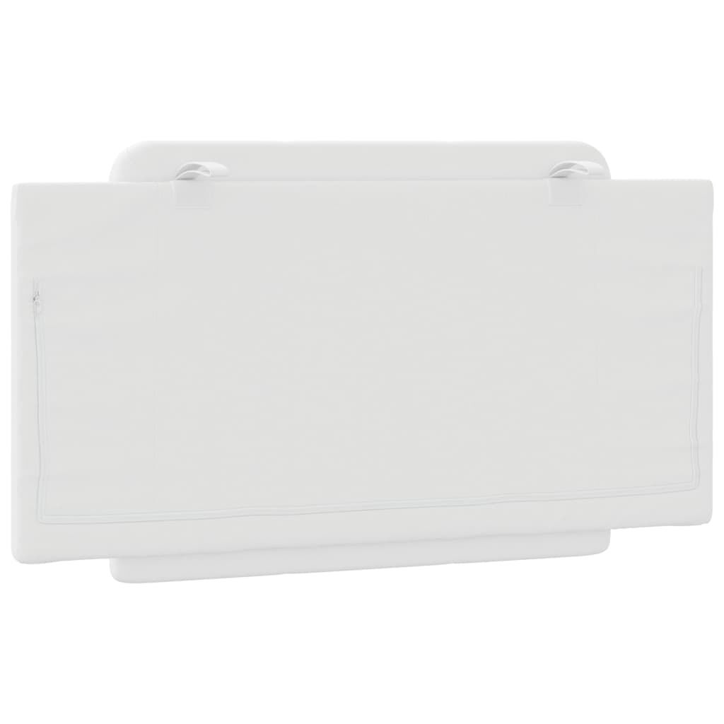vidaXL Headboard Cushion "Zadar" White 100 cm Faux Leather