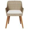 vidaXL Garden Chair 2 pcs Beige 55 x 62.5 x 82cm Poly Rattan