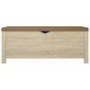 vidaXL Storage Box with Cushion Sonoma Oak 105x40x45 cm