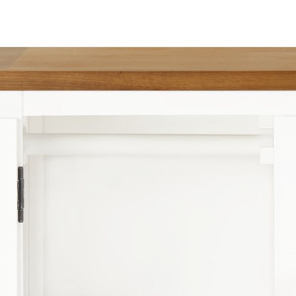 vidaXL Wardrobe 76x52x105 cm Solid Oak Wood